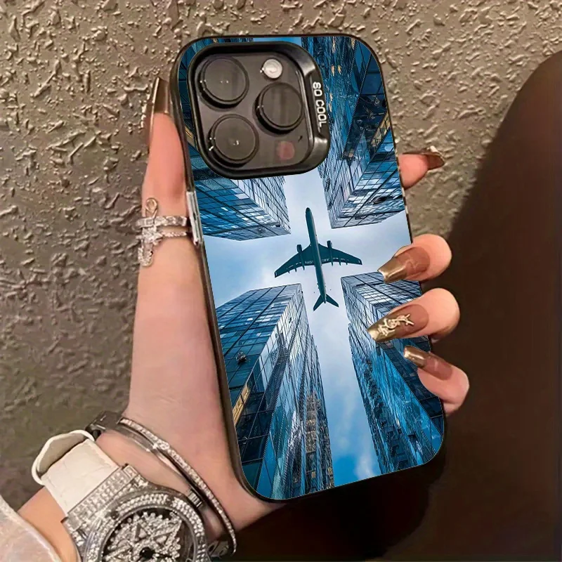 Simple style aircraft pattern phone case for iPhone 16 15 14 13 12 11 Pro/ Max/Plus shock-proof rear cover anti-fingerprint
Simple style aircraft pattern phone case for iPhone 16 15 14 13 12 11 Pro/ Max/Plus shock-proof rear cover anti-fingerprint
