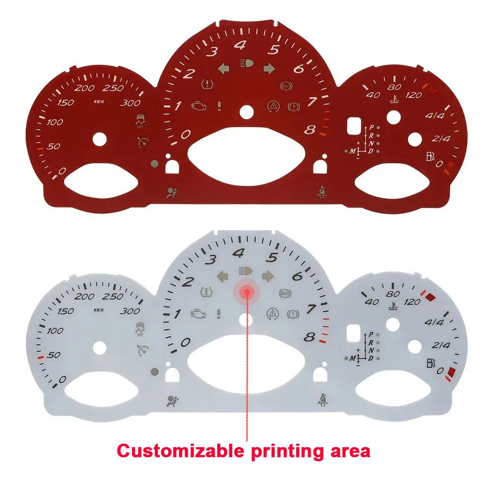 Instrument 8000rpm 300KM/H Gauge Face for Porsche 987 Cayman Boxster Spyder, Red/White
Instrument 8000rpm 300KM/H Gauge Face for Porsche 987 Cayman Boxster Spyder, Red/White