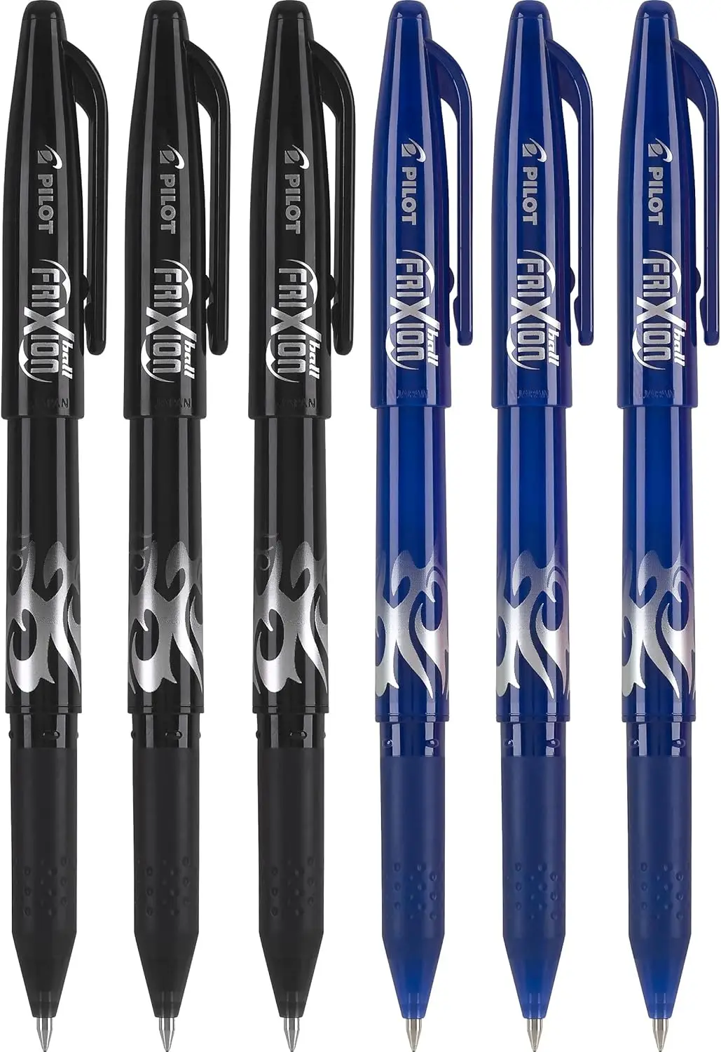 0.7mm Erasable Gel Pens, Fine Point, 3 Black & 3 Blue, 6 Pack
0.7mm Erasable Gel Pens, Fine Point, 3 Black & 3 Blue, 6 Pack