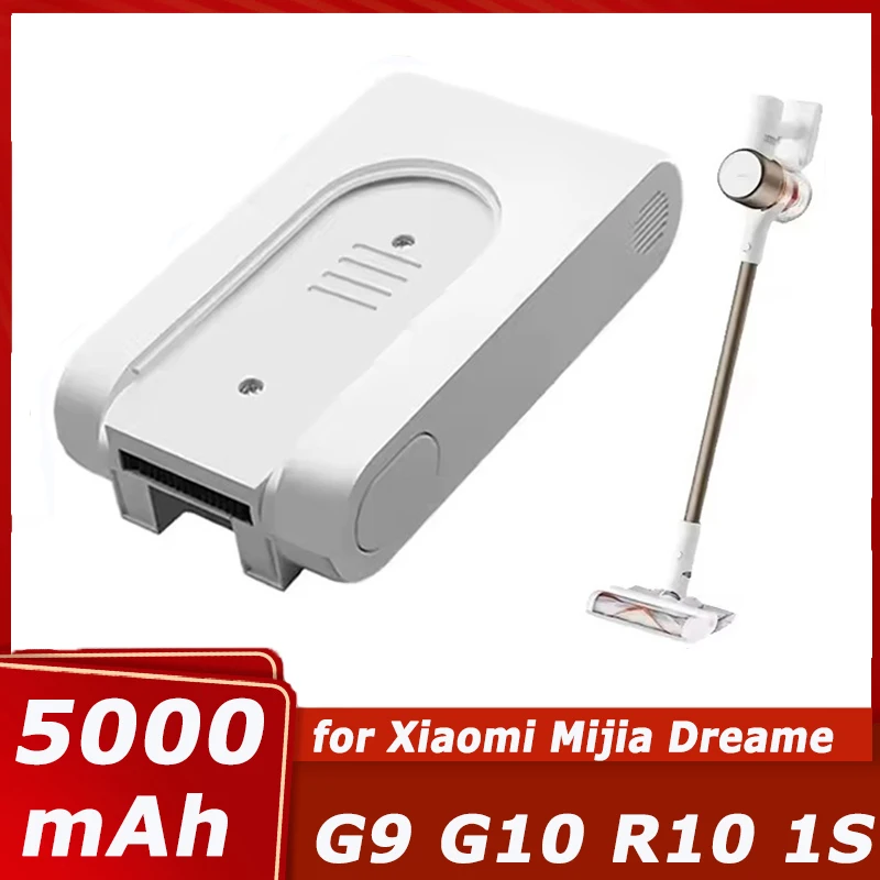 Replacement Li-Ion Battery 25.2V 5000mAh Vacuum Cleaner Battery for Xiaomi Dreame Vacuum Cleaner G9 G10 R10 1S
Replacement Li-Ion Battery 25.2V 5000mAh Vacuum Cleaner Battery for Xiaomi Dreame Vacuum Cleaner G9 G10 R10 1S