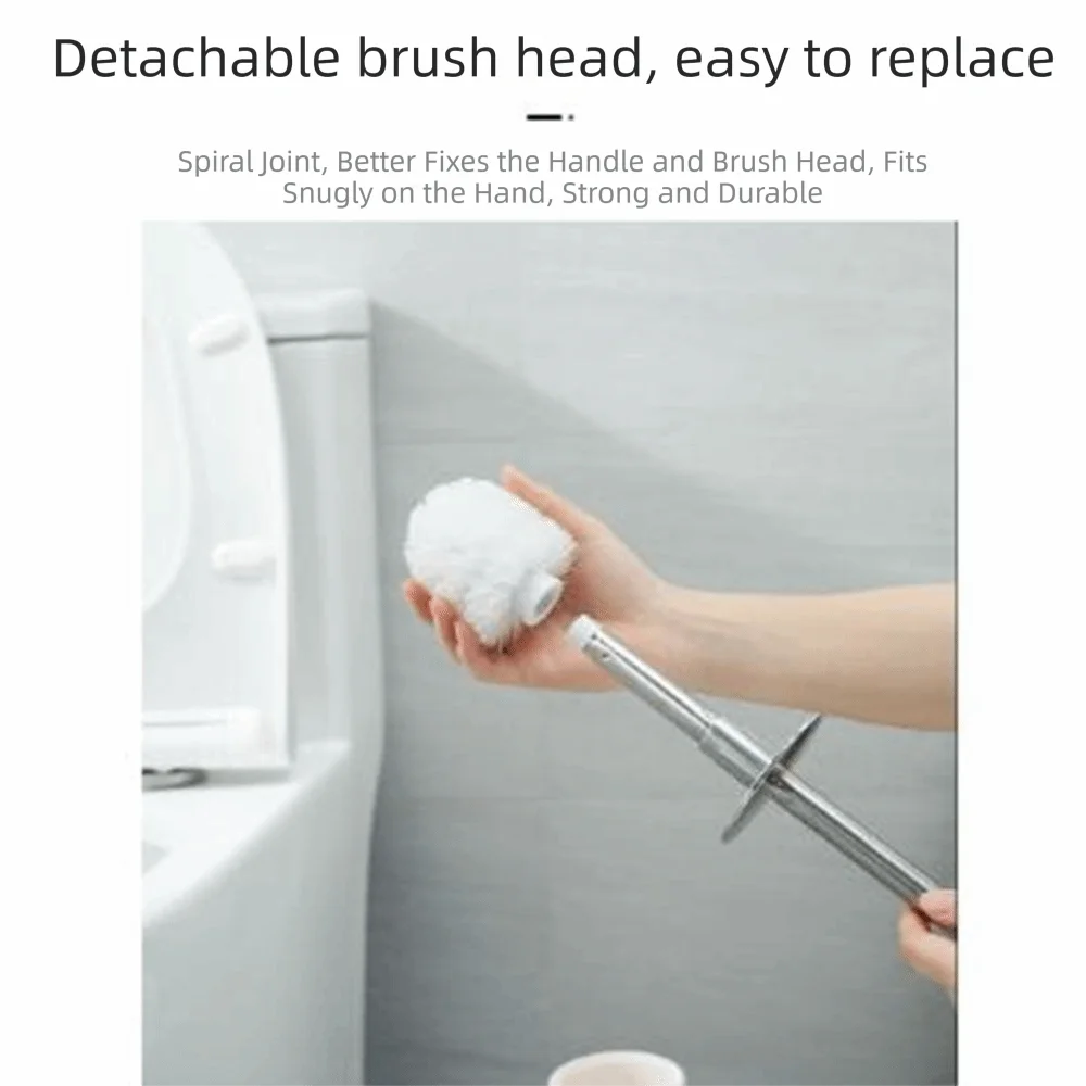 Stainless Steel Toilet Bowl Brush and Holder Deep Cleaning Long Handle Toilet Brush Set Removable Soft Fur Toilet Cleaning Brush
Stainless Steel Toilet Bowl Brush and Holder Deep Cleaning Long Handle Toilet Brush Set Removable Soft Fur Toilet Cleaning Brush