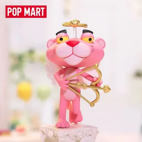 POP MART Pink Panther Confession Series Blind Box Mystery Box Guess Bag Toys Doll Cute Anime Figure Desktop Ornaments Collection
