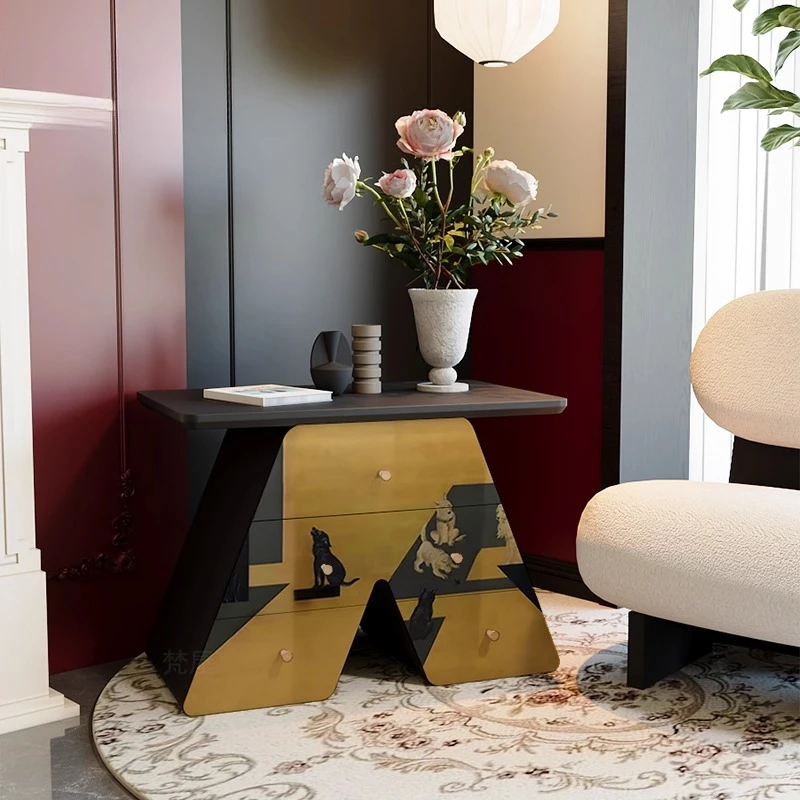 **Light luxury art solid wood chest, living room side few designer creative entrance custom storage side cabinet
**Light luxury art solid wood chest, living room side few designer creative entrance custom storage side cabinet