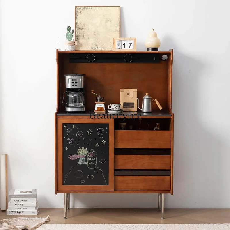 FG-*Nordic retro solid wood dining side cabinet kitchen glass door locker medieval integrated against the wall
FG-*Nordic retro solid wood dining side cabinet kitchen glass door locker medieval integrated against the wall