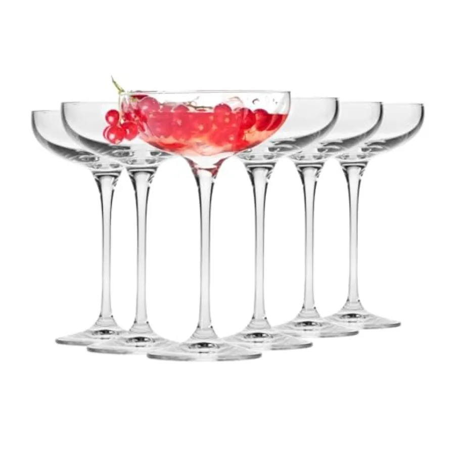 Champagne Coupes and Glasses Set of 6 8.1 oz Harmony Collection Perfect for Home Restaurants and Parties Prosecco Glass Dishwas
Champagne Coupes and Glasses Set of 6 8.1 oz Harmony Collection Perfect for Home Restaurants and Parties Prosecco Glass Dishwas