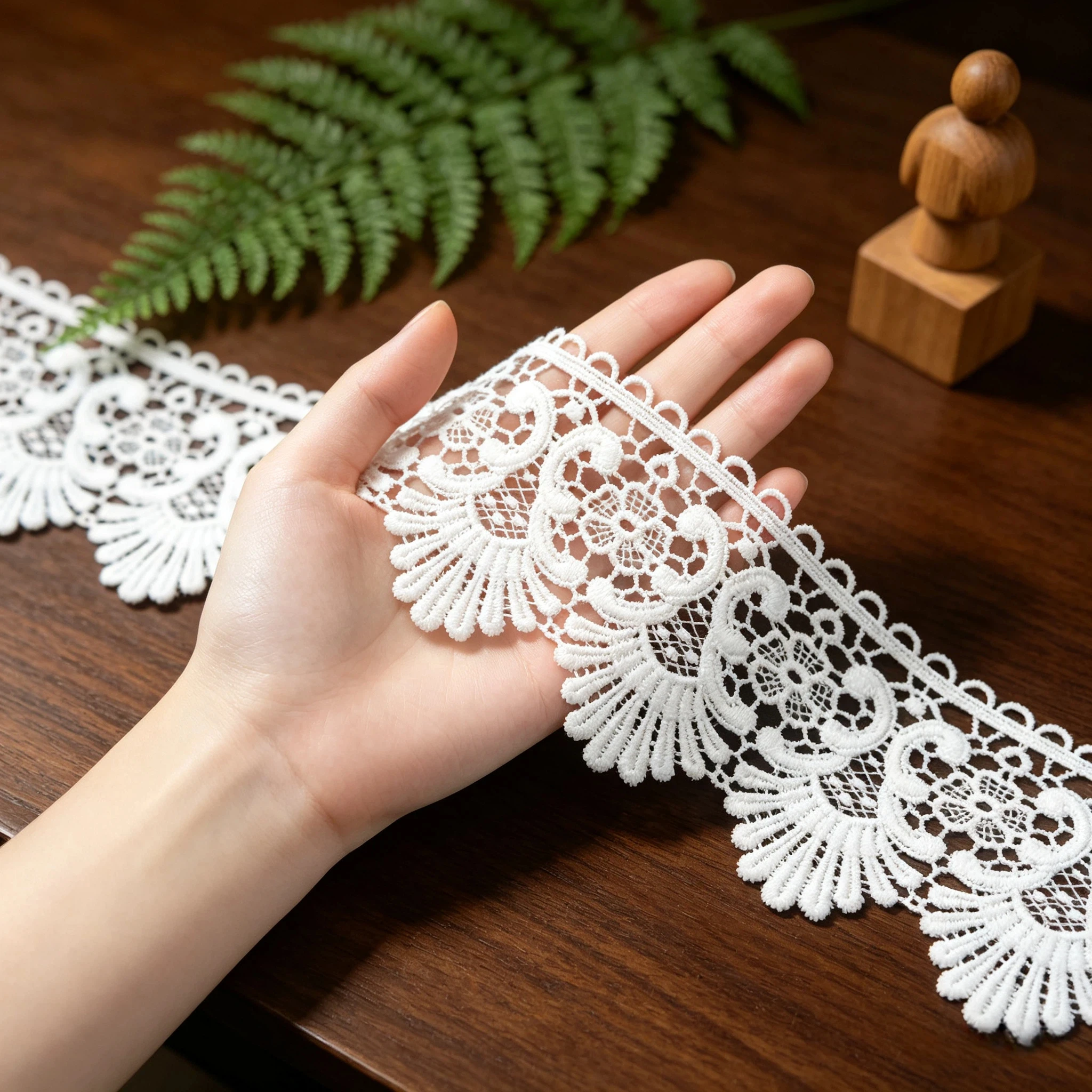 Embroidered Scalloped Flower Lace Trim, Width 3.54in, for DIY Sewing, Dress, Curtain, Hair Accessory, Home Decor
Embroidered Scalloped Flower Lace Trim, Width 3.54in, for DIY Sewing, Dress, Curtain, Hair Accessory, Home Decor