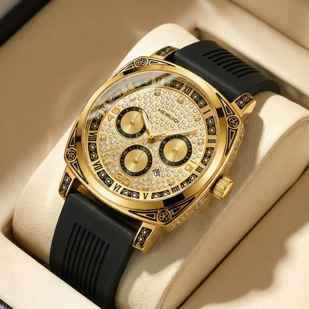 1pcs Men's gold dial alloy strap vintage fashion classic fashion details Quartz Watch for business party holiday
1pcs Men's gold dial alloy strap vintage fashion classic fashion details Quartz Watch for business party holiday