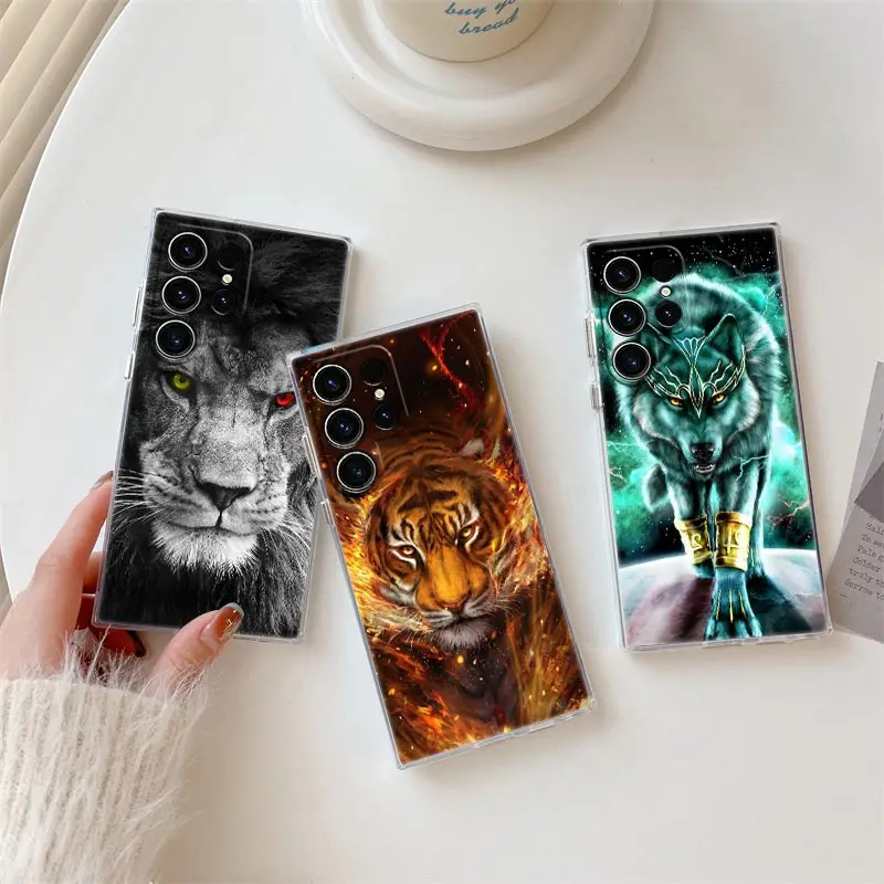 Tigre Wolf Lion Animal Phone Case For Samsung S24 S23 Ultra S22 S20 Plus S21 FE Clear Cases Cover Galaxy S24Ultra S235G Fundas
Tigre Wolf Lion Animal Phone Case For Samsung S24 S23 Ultra S22 S20 Plus S21 FE Clear Cases Cover Galaxy S24Ultra S235G Fundas