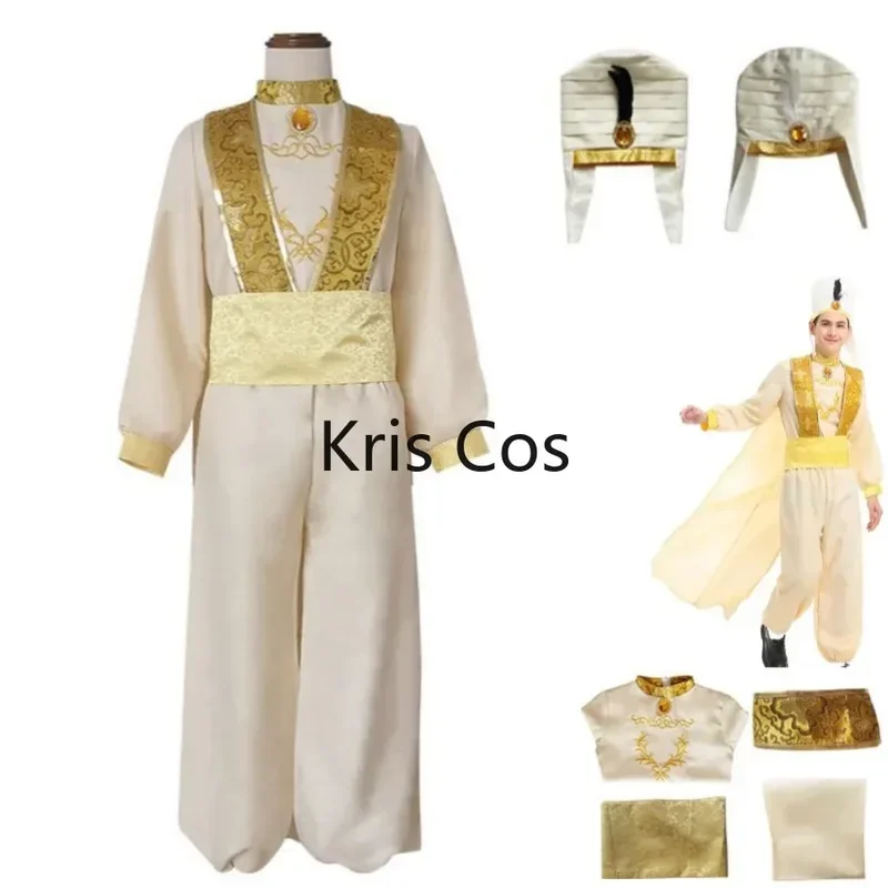 FC6Movies Aladdin Magic Lamp Prince Cosplay Costume Feather Hat Uniform Adult Man Halloween Masquerade Ball Carnival Suit@FC8!
FC6Movies Aladdin Magic Lamp Prince Cosplay Costume Feather Hat Uniform Adult Man Halloween Masquerade Ball Carnival Suit@FC8!