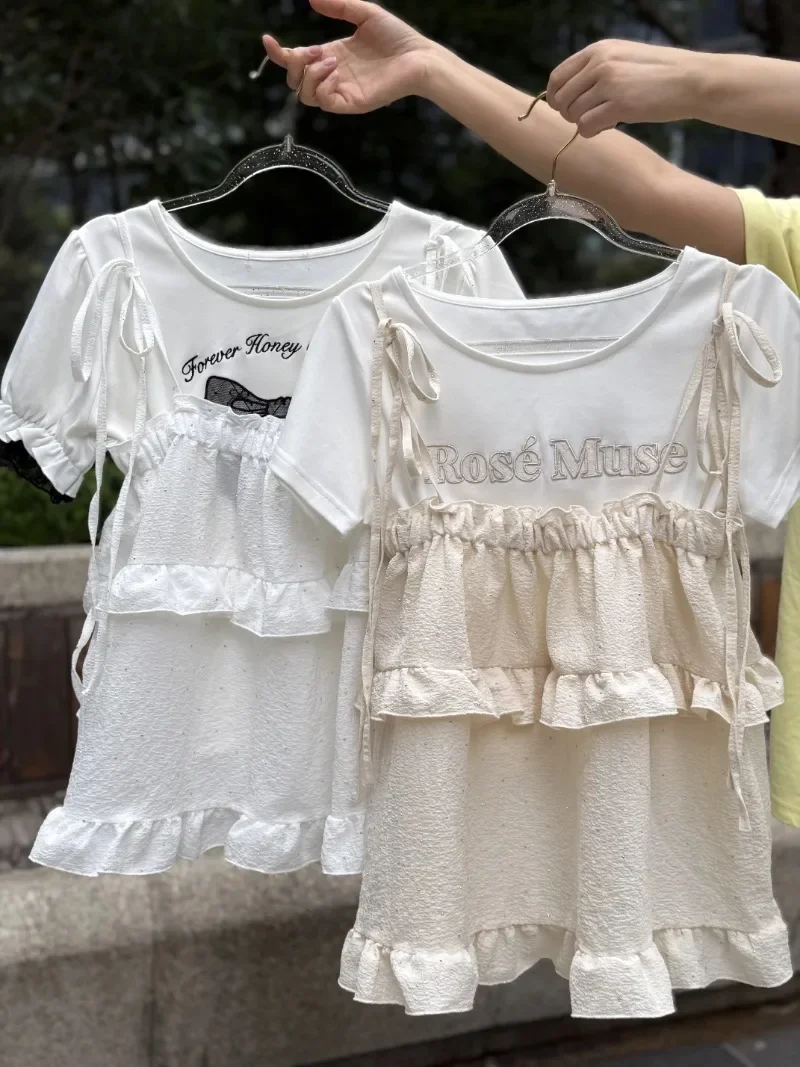 Summer New Versatile Outerwear Crop Top Sweet Cute Girls Fluffy Short Suspender Versatile Hot Diamond Fungus Edge Vest
Summer New Versatile Outerwear Crop Top Sweet Cute Girls Fluffy Short Suspender Versatile Hot Diamond Fungus Edge Vest