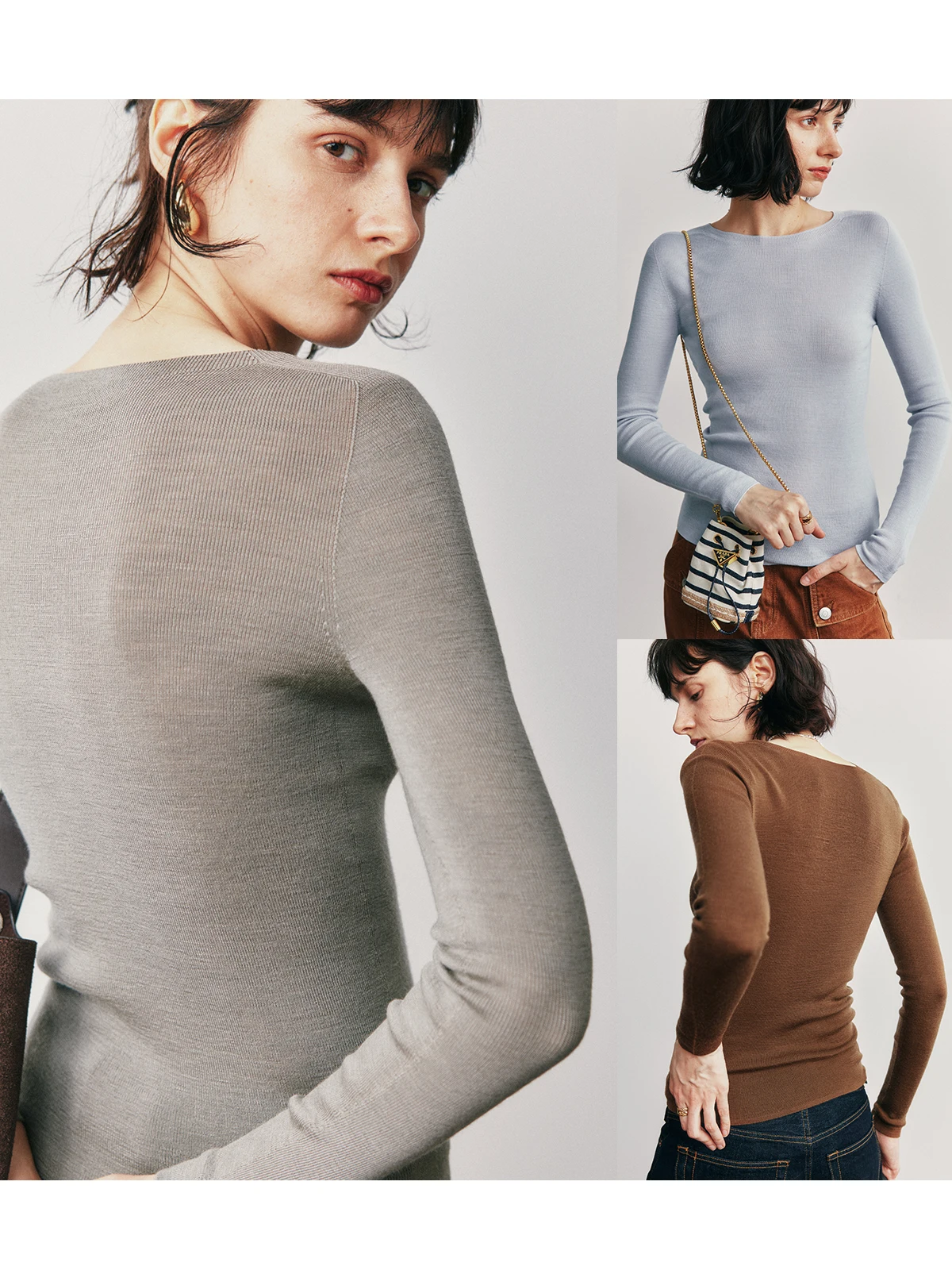 YanZhou OTW18 Needle 602 Thread Precision Spun Wool round Neck Knitted Sweater Top Women Seamless One-Piece Woolen Long Sleeve
YanZhou OTW18 Needle 602 Thread Precision Spun Wool round Neck Knitted Sweater Top Women Seamless One-Piece Woolen Long Sleeve
