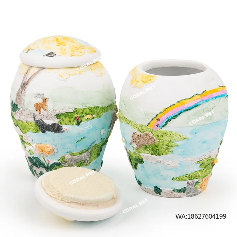 Wholesale Cremation Urns for Creamtion Ashes Keepsake Urnas Cremation Urns for Animals Cat Dog Resin Pet Urn
Wholesale Cremation Urns for Creamtion Ashes Keepsake Urnas Cremation Urns for Animals Cat Dog Resin Pet Urn