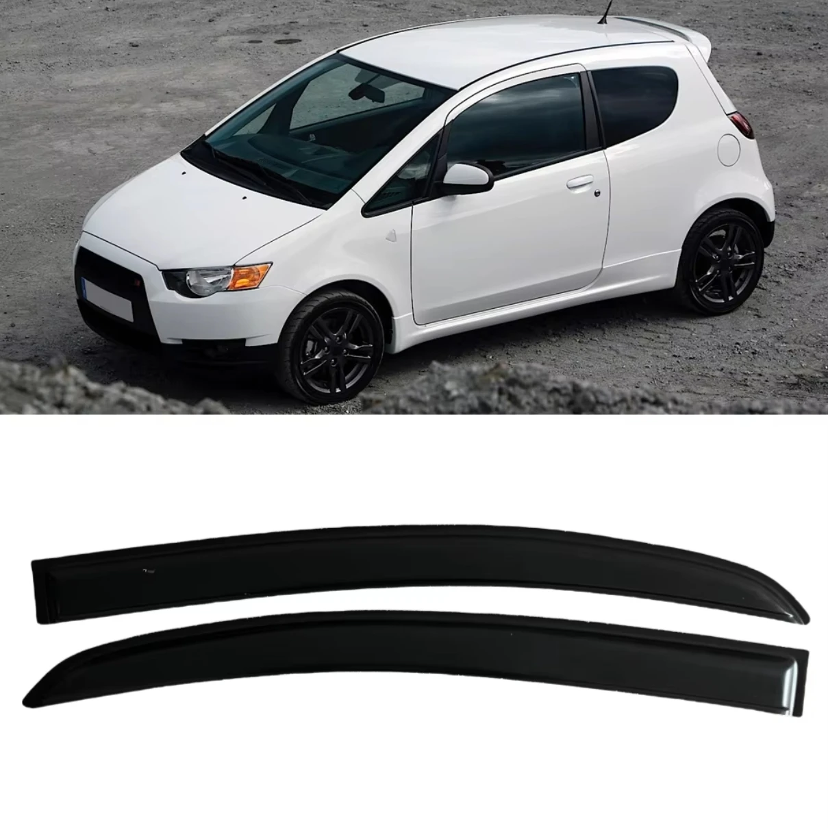 for MITSUBISHI COLT 2004 2005 2006 2007 2008 2009 2010 2011 2012 2013 3-DOOR Wind Deflectors Rain Guards Door Visor Window Visor
for MITSUBISHI COLT 2004 2005 2006 2007 2008 2009 2010 2011 2012 2013 3-DOOR Wind Deflectors Rain Guards Door Visor Window Visor