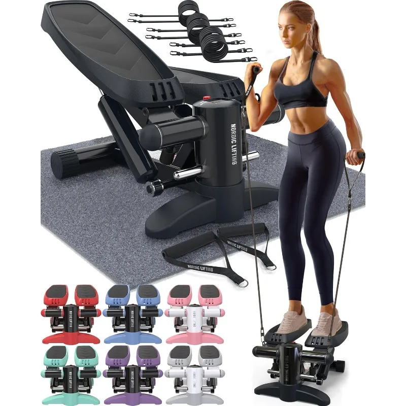 Nordic Lifting Mini Stepper & Stair Climber Machine - w/Resistance Bands Set & Non-Slip Foot Pads - Durable Construction
Nordic Lifting Mini Stepper & Stair Climber Machine - w/Resistance Bands Set & Non-Slip Foot Pads - Durable Construction