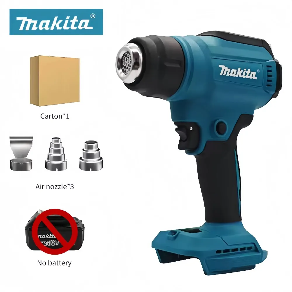 Промышленный электрический термофен Makita 18В, беспроводной, ручной, с регулировкой температуры, для различных применений (модель 2026)
Промышленный электрический термофен Makita 18В, беспроводной, ручной, с регулировкой температуры, для различных применений (модель 2026)