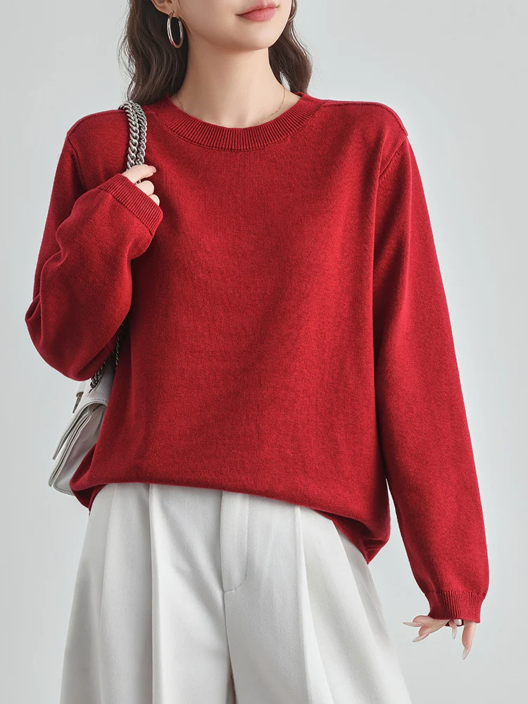 Новый женский трикотажный пуловер с круглым вырезом из 100% хлопка, весенне-осенний, модный, с длинными рукавами, базовый, из натурального хлопка.
Новый женский трикотажный пуловер с круглым вырезом из 100% хлопка, весенне-осенний, модный, с длинными рукавами, базовый, из натурального хлопка.