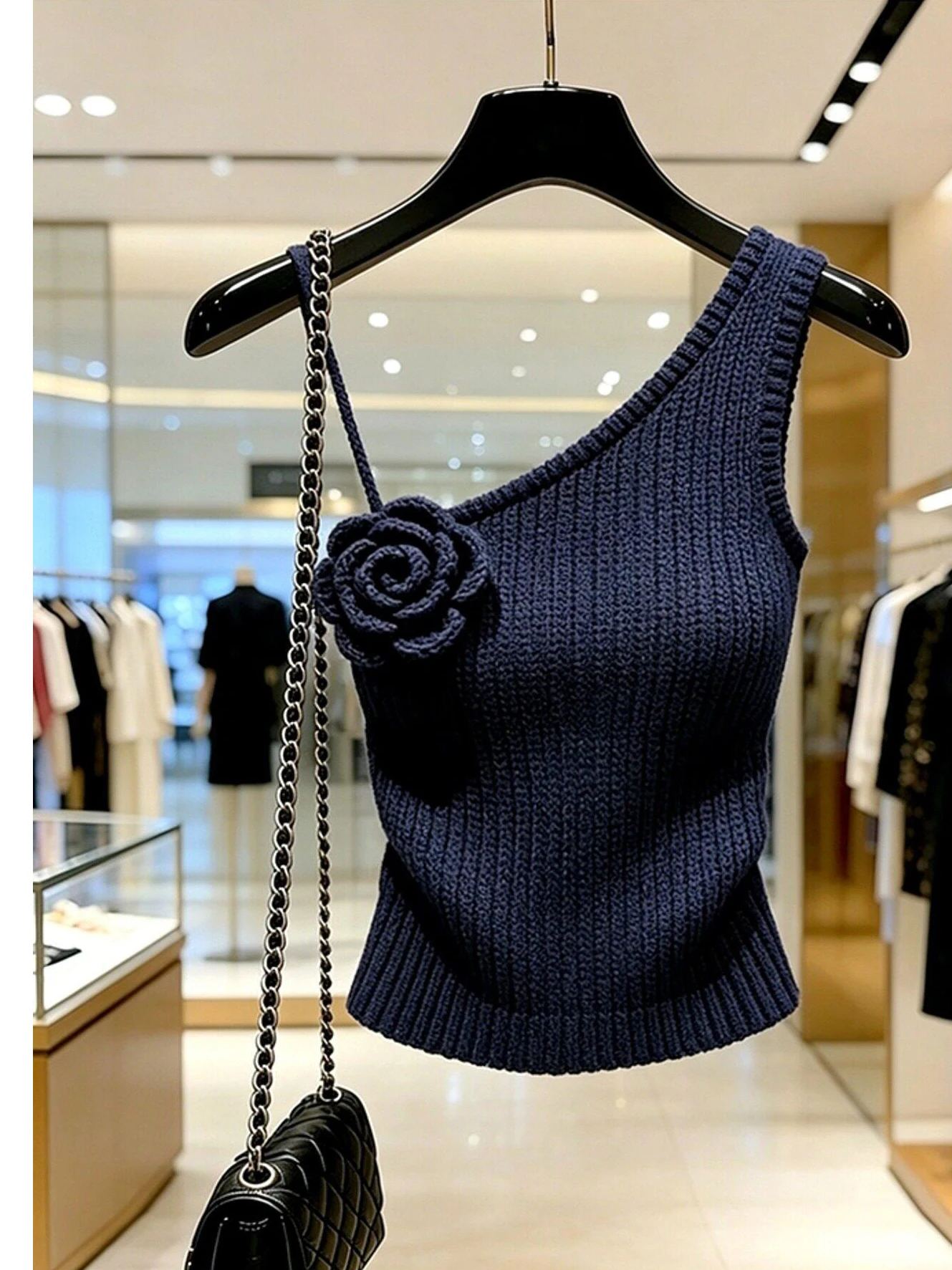 Unique Slimming Cross-Shoulder Knitted Vest Top Fashionable Korean Style Short Length Drawstring Women's Summer 2026
Unique Slimming Cross-Shoulder Knitted Vest Top Fashionable Korean Style Short Length Drawstring Women's Summer 2026
