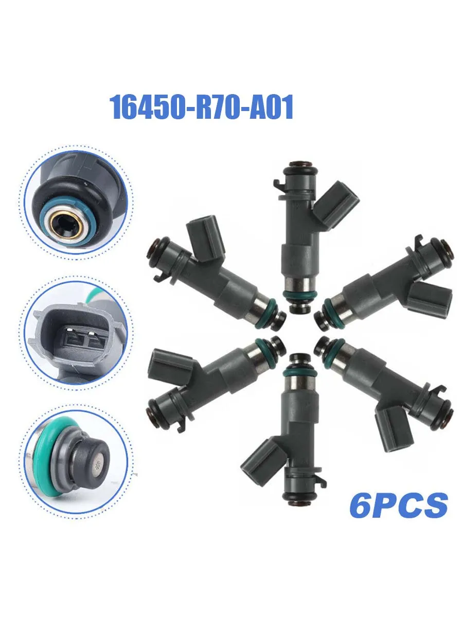 6 шт. новые Топливные форсунки 16450-R70-A01 16450R70A01 для Acura MDX RL TL TSX Honda Accord Crosstour 4212328 800-1750N FJ773
6 шт. новые Топливные форсунки 16450-R70-A01 16450R70A01 для Acura MDX RL TL TSX Honda Accord Crosstour 4212328 800-1750N FJ773
