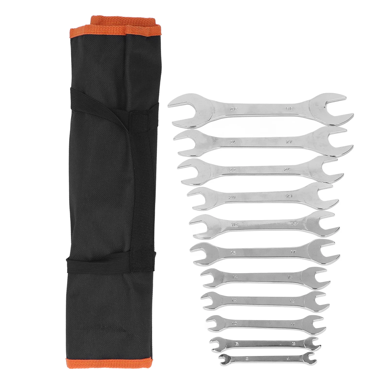 11Pcs Dual Open End Spanner Set Anti Rust High Hardness Mirror Finish Super Thin Wrenches Set
11Pcs Dual Open End Spanner Set Anti Rust High Hardness Mirror Finish Super Thin Wrenches Set