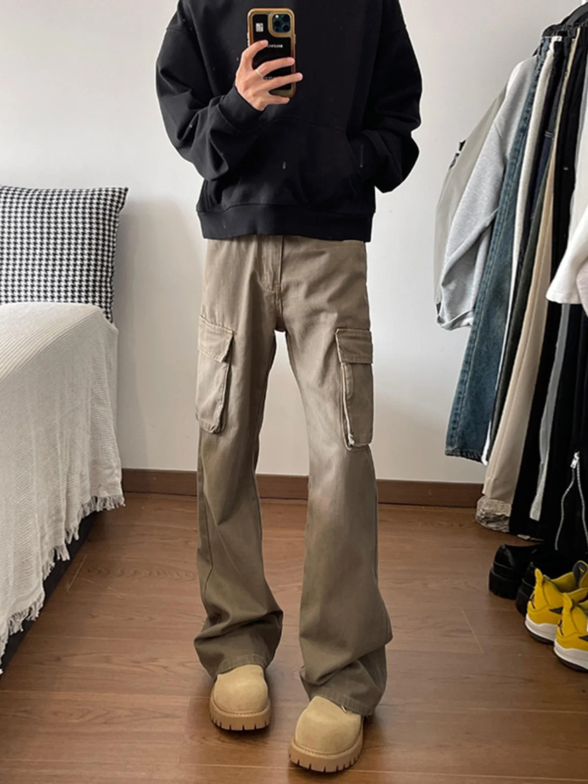 American Vibe High Street Retro Men's Jeans Multiple Pockets Workwear Bootcut CleanFit Long Trousers Straight Leg Loose Fit
American Vibe High Street Retro Men's Jeans Multiple Pockets Workwear Bootcut CleanFit Long Trousers Straight Leg Loose Fit