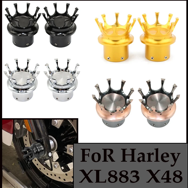 For Harley Sportster XL XG Touring Dyna Fat Bob Wide Glide Softail VRSC 2x Motorcycle Front Axle Nut Cover Caps CNC Aluminium
For Harley Sportster XL XG Touring Dyna Fat Bob Wide Glide Softail VRSC 2x Motorcycle Front Axle Nut Cover Caps CNC Aluminium