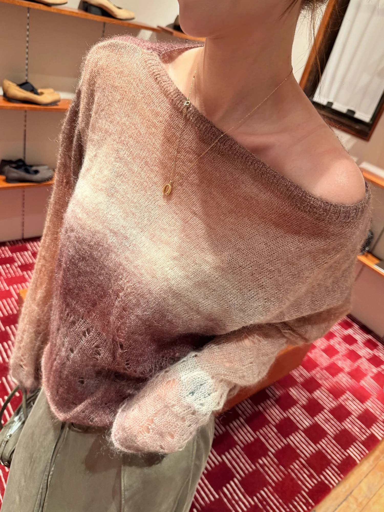 MBNLF Qin Lei Women's Gradient Color Woolen Sweater Casual Style Customized Weave Evening Shade T-shirt for Ladies
MBNLF Qin Lei Women's Gradient Color Woolen Sweater Casual Style Customized Weave Evening Shade T-shirt for Ladies