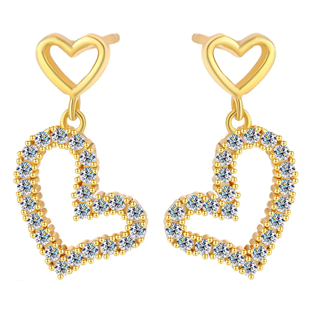 D Color 1ct Moissanite Earrings S925 Sterling Silver Plated with 18K Gold Ear Stud for Woman Party High-End Jewelry Gift
D Color 1ct Moissanite Earrings S925 Sterling Silver Plated with 18K Gold Ear Stud for Woman Party High-End Jewelry Gift