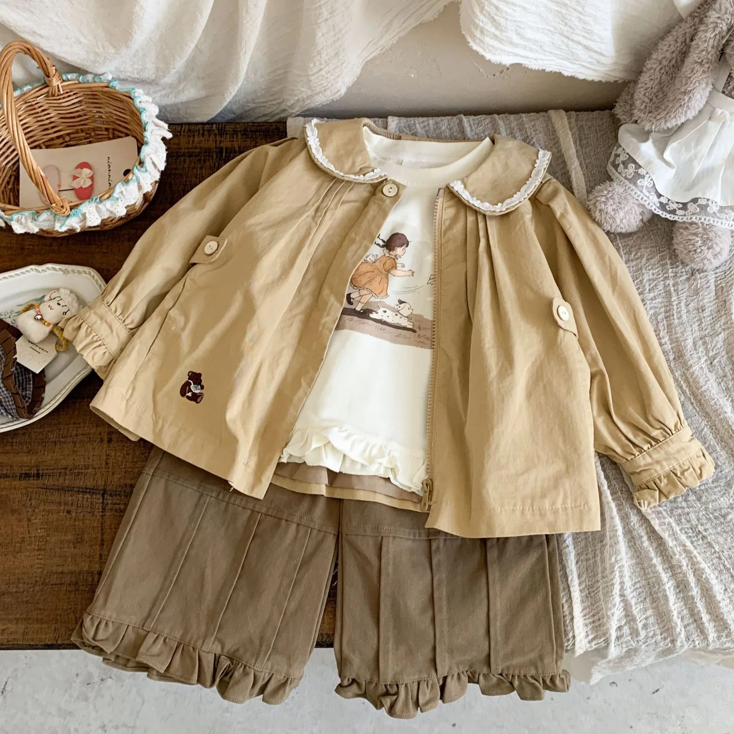 Girls' Clothing Spring Autumn 2025 New Children's Korean Version Medium Long Jacket Western-style Outfit, Lapel Lace Top
Girls' Clothing Spring Autumn 2025 New Children's Korean Version Medium Long Jacket Western-style Outfit, Lapel Lace Top