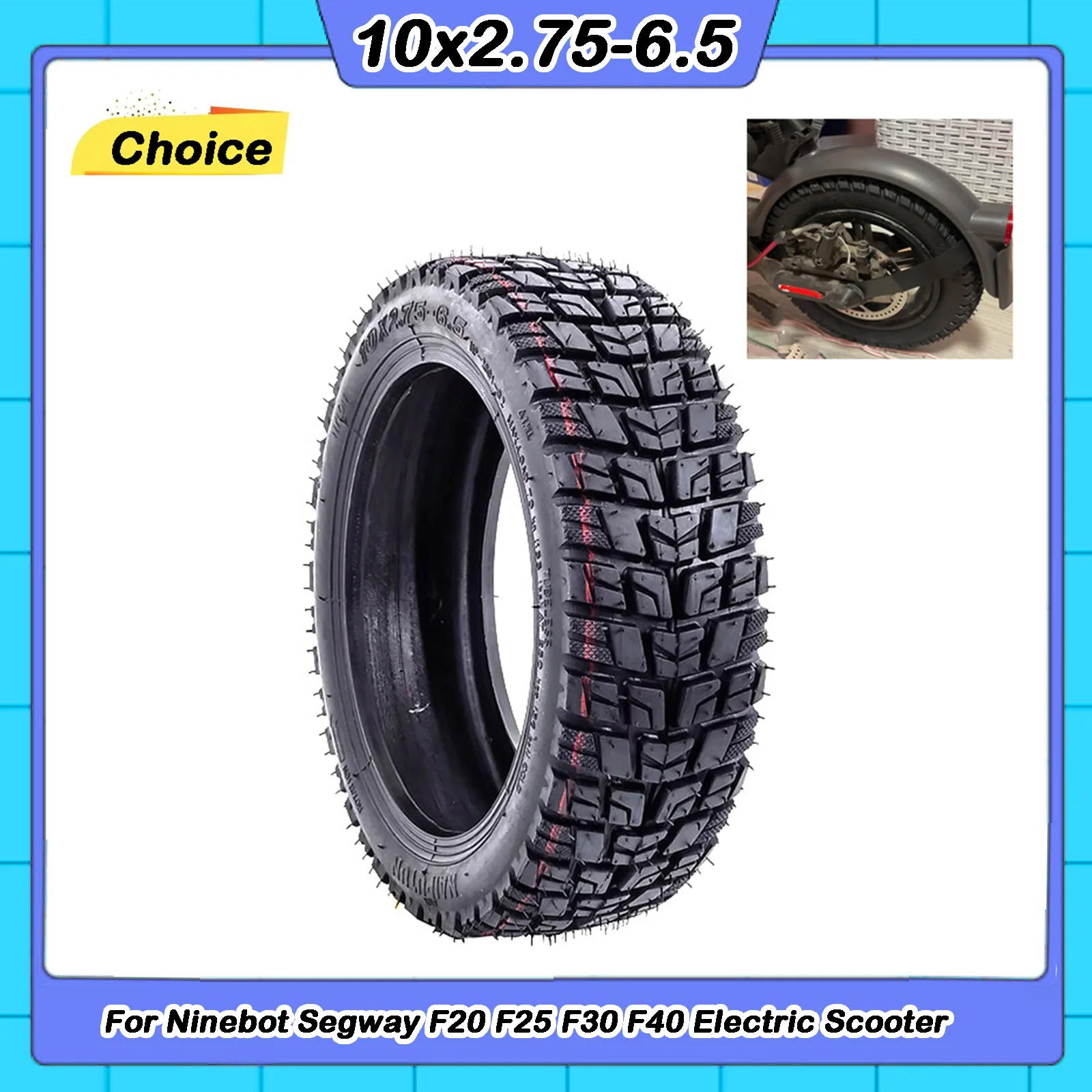 NAIPUTUN 10x2.75-6.5 Tubeless Tire 10 Inch Professional Off-Road Vacuum Electric Scooter Tyre Premium Rubber Dualtron 3 Durable
NAIPUTUN 10x2.75-6.5 Tubeless Tire 10 Inch Professional Off-Road Vacuum Electric Scooter Tyre Premium Rubber Dualtron 3 Durable