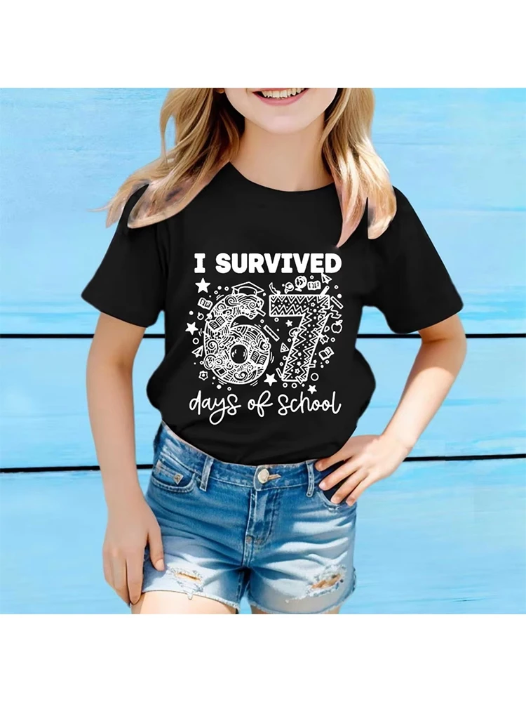Kids 67 Themed Colorful Print T-Shirt, Soft Cotton Fabric, Breathable and Comfortable, Ideal for Toddlers and Childrentk0231
Kids 67 Themed Colorful Print T-Shirt, Soft Cotton Fabric, Breathable and Comfortable, Ideal for Toddlers and Childrentk0231
