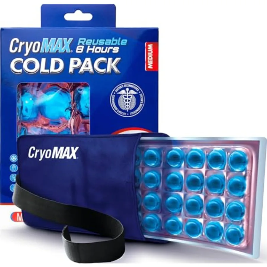 Cold Pack, 8 Hour Reusable Cold Therapy Ice Pack for Elbows, Knees, Neck + More,,6" x 2
Cold Pack, 8 Hour Reusable Cold Therapy Ice Pack for Elbows, Knees, Neck + More,,6" x 2
