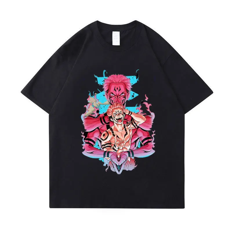 New trend anime Jujutsu Kaisen cartoon fashion printed T-shirt men's 100% cotton casual short sleeve summer dress
New trend anime Jujutsu Kaisen cartoon fashion printed T-shirt men's 100% cotton casual short sleeve summer dress