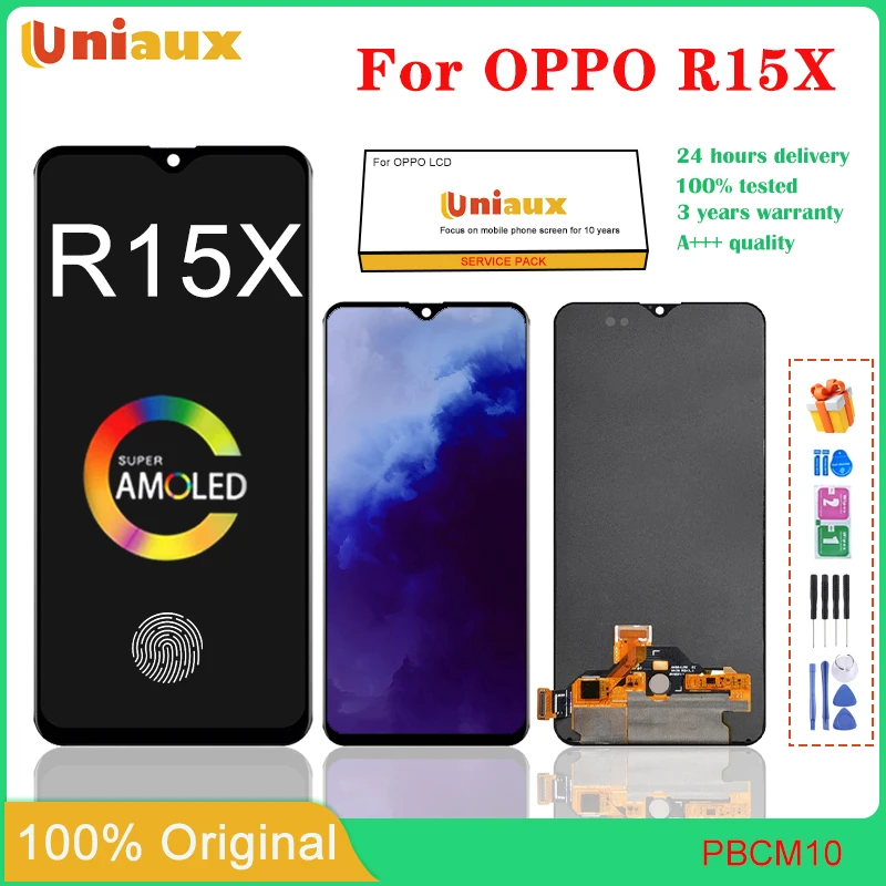 6.4" Original AMOLED For OPPO R15X PBCM10 PBCT10 LCD Display With Frame Touch Screen Digitizer Assembly For OPPO K1 PBCM30 LCD
6.4" Original AMOLED For OPPO R15X PBCM10 PBCT10 LCD Display With Frame Touch Screen Digitizer Assembly For OPPO K1 PBCM30 LCD