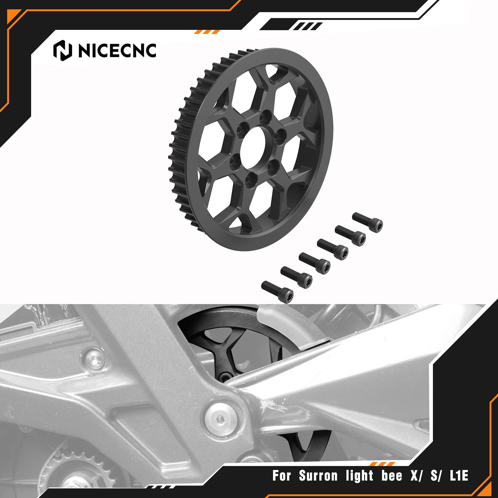 NICECNC For Surron light bee X S L1E 2024 2025 Segway X160 Segway X260 Sur-Ron light bee X Secondary Pulley Electrical Motorbike
NICECNC For Surron light bee X S L1E 2024 2025 Segway X160 Segway X260 Sur-Ron light bee X Secondary Pulley Electrical Motorbike