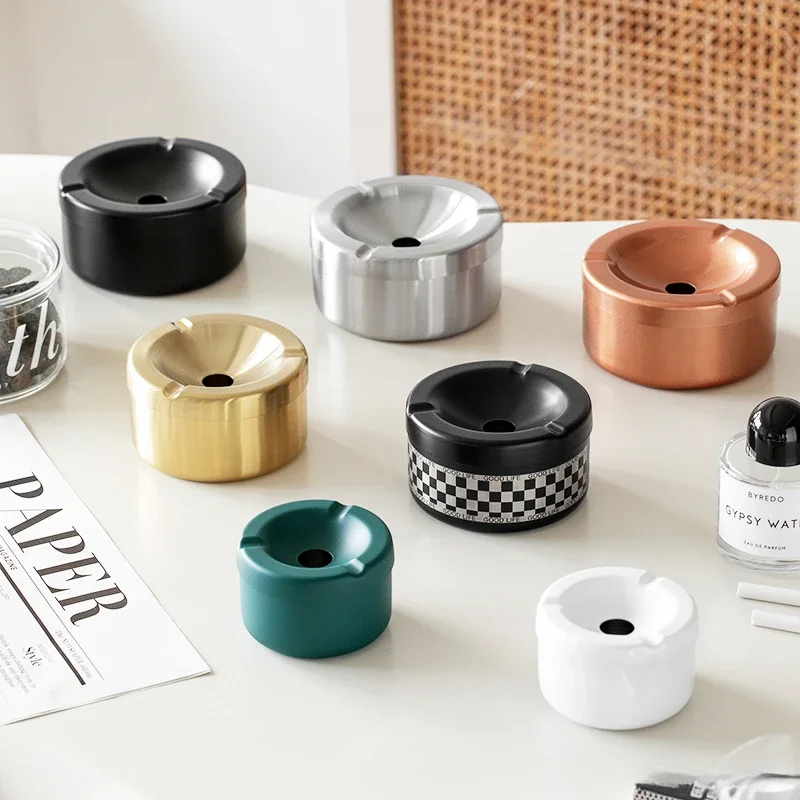 Windproof Stainless Steel Ashtray With Lid Cigarette Ash Tray Smoking Supplies
Windproof Stainless Steel Ashtray With Lid Cigarette Ash Tray Smoking Supplies