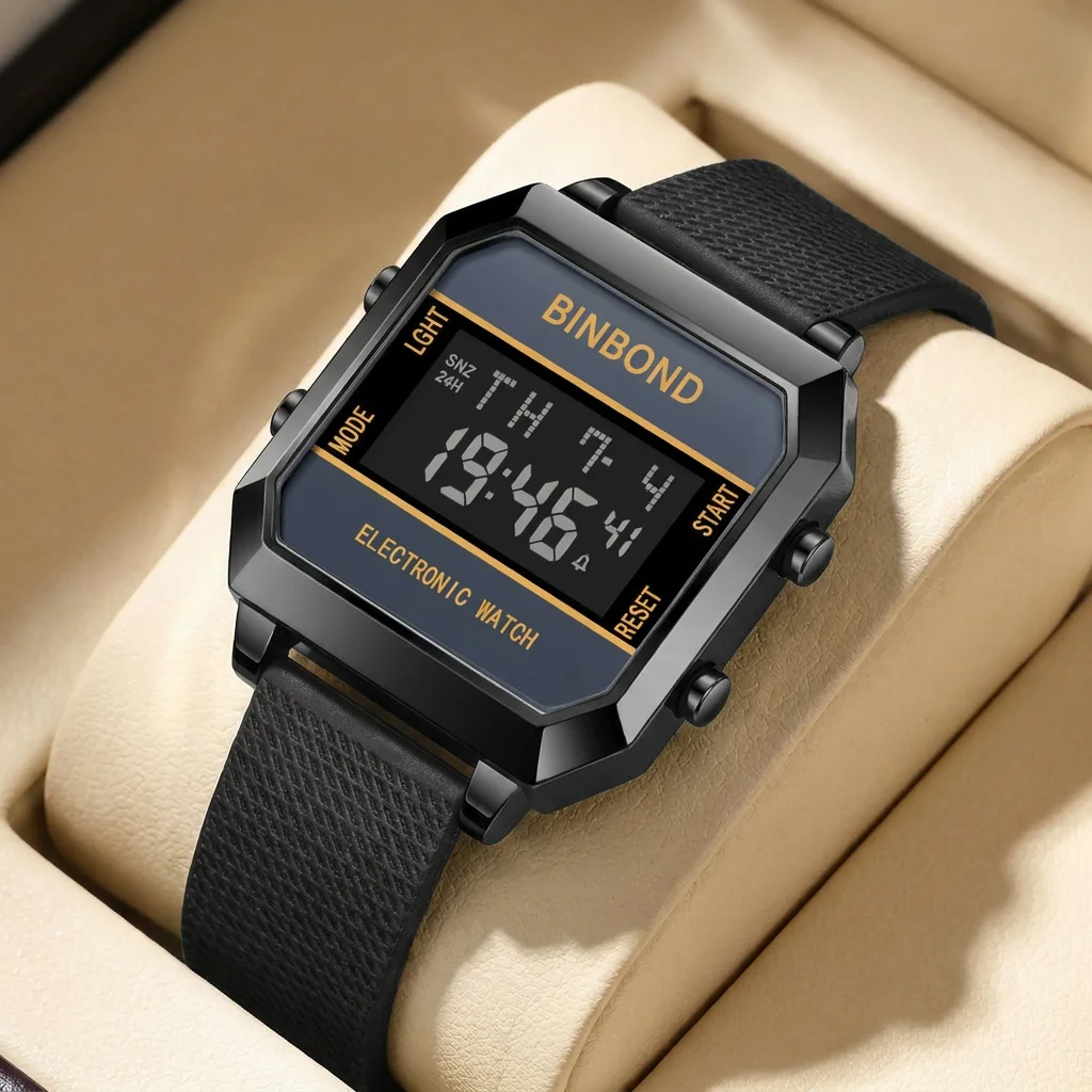 1pcs Trendy Square Electronic Watch Sport Style Comfortable Strap Multi Function Digital Display Casual Daily Wristwatch
1pcs Trendy Square Electronic Watch Sport Style Comfortable Strap Multi Function Digital Display Casual Daily Wristwatch