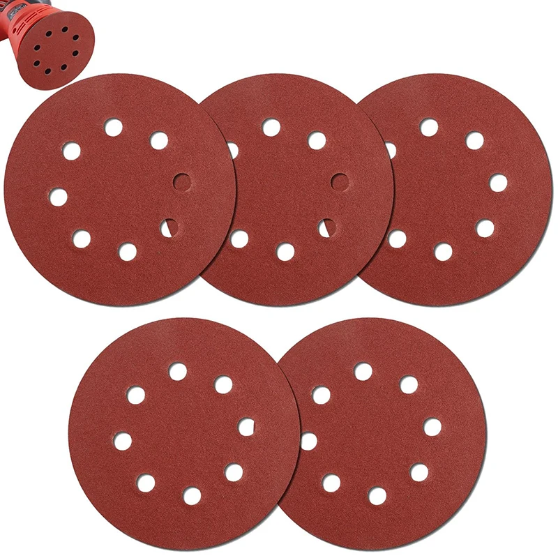 5 Inch 8 Hole 125mm Sanding Discs Alumina Polishing Sandpaper for Metal Wood Glass Car Abrasive Tool 40-2000 Grit Grinding Disc
5 Inch 8 Hole 125mm Sanding Discs Alumina Polishing Sandpaper for Metal Wood Glass Car Abrasive Tool 40-2000 Grit Grinding Disc