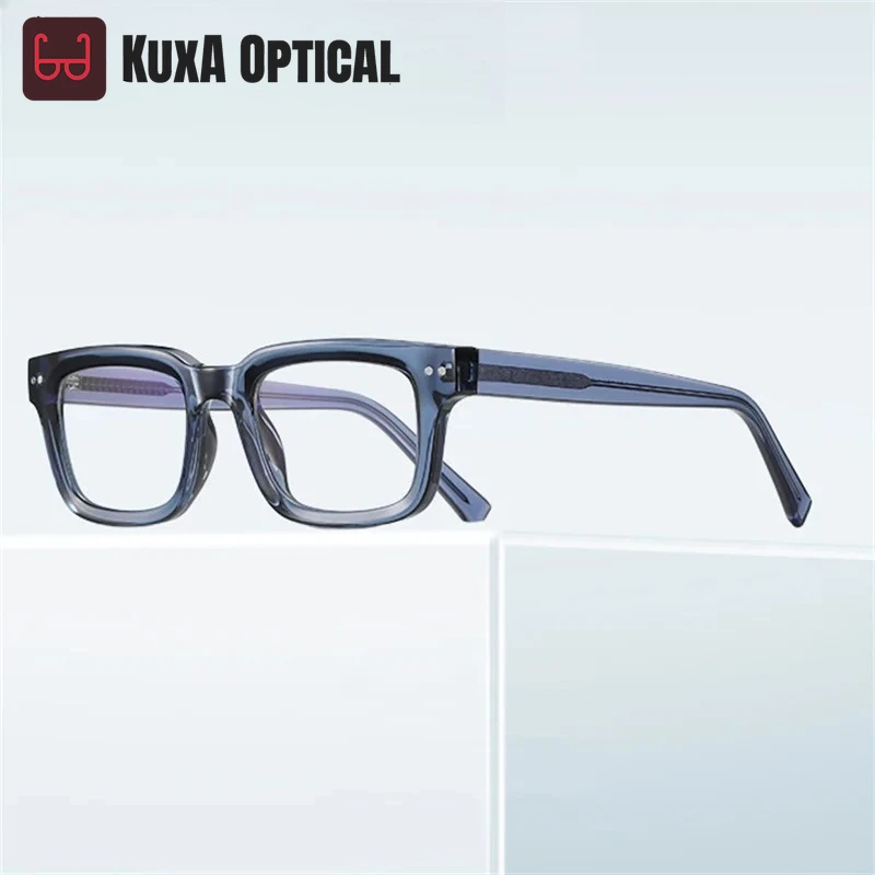 KUXA линзы по рецепту, оптическая оправа, мужские удобные прочные дизайнерские очки для мужчин и женщин, очки для близорукости, очки для чтения с высоким рециклом
KUXA линзы по рецепту, оптическая оправа, мужские удобные прочные дизайнерские очки для мужчин и женщин, очки для близорукости, очки для чтения с высоким рециклом