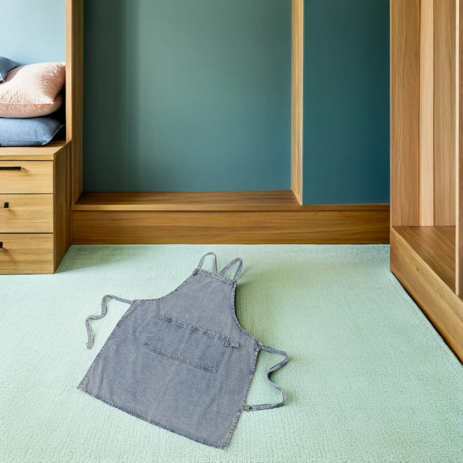 Джинсовый кухонный фартук для женщин в винтажном стиле с большим карманом для хранения, регулируемый, идеально подходит для готовки, выпечки, сервировки, прост в уходе
Джинсовый кухонный фартук для женщин в винтажном стиле с большим карманом для хранения, регулируемый, идеально подходит для готовки, выпечки, сервировки, прост в уходе