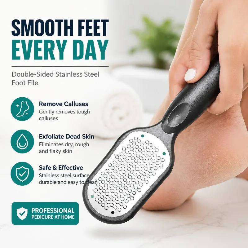 High Quality Foot Rasp Planer with Cover Dead Skin Callus Remover Foot Scrubber Practical Pedicure Tool Wear-resistant Polishing
High Quality Foot Rasp Planer with Cover Dead Skin Callus Remover Foot Scrubber Practical Pedicure Tool Wear-resistant Polishing