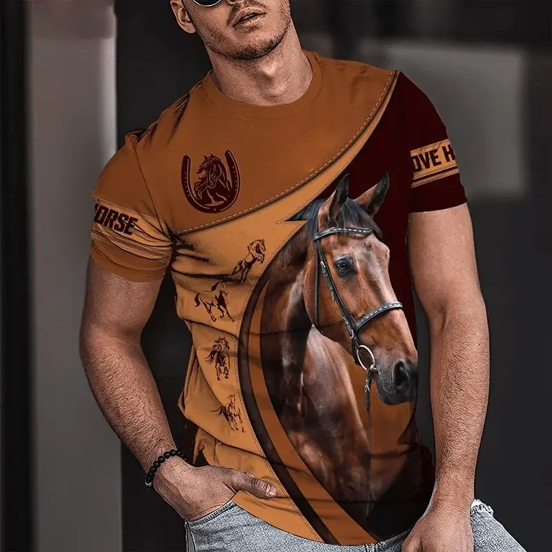 3D Print Horse T-Shirts Unisex Fashion Women's Tee Shirt Large Loose O-Neck T-Shirt Casual Short Sleeve T Shirt Horse Clothes
3D Print Horse T-Shirts Unisex Fashion Women's Tee Shirt Large Loose O-Neck T-Shirt Casual Short Sleeve T Shirt Horse Clothes