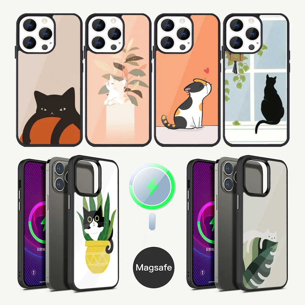 Various Style Cat Phone Case For iPhone 16,15,14,13,12,11,Plus,Pro,Max Mini Magsafe Magnetic Wireless Charging
Various Style Cat Phone Case For iPhone 16,15,14,13,12,11,Plus,Pro,Max Mini Magsafe Magnetic Wireless Charging