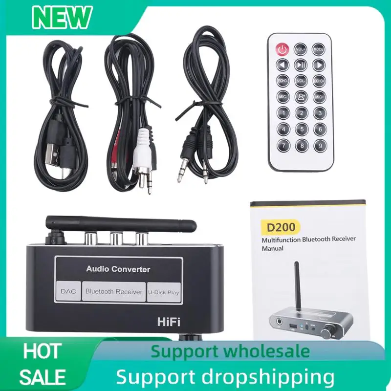 Solid HIFI Bluetooth 5.2 Audio Receiver DAC Coaxial Digital To Analog Converter 3.5Mm AUX RCA Stereo Wireless Adapter
Solid HIFI Bluetooth 5.2 Audio Receiver DAC Coaxial Digital To Analog Converter 3.5Mm AUX RCA Stereo Wireless Adapter