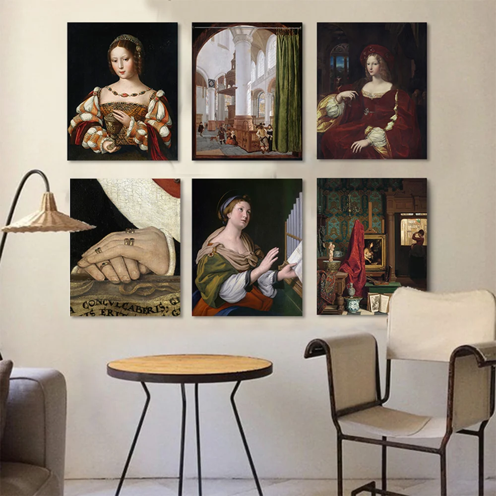 European Renaissance Vintage Wall Art Poster Figures Portraits Architecture Nordic Mural Modern Home Decor Canvas Picture Print
European Renaissance Vintage Wall Art Poster Figures Portraits Architecture Nordic Mural Modern Home Decor Canvas Picture Print