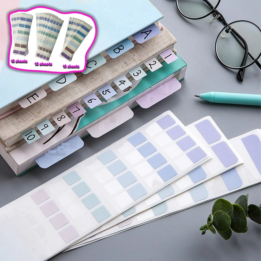 Self-adhesive index labels - suitable for documents, materials, notes, books, classification, and organization. convenientquick
Self-adhesive index labels - suitable for documents, materials, notes, books, classification, and organization. convenientquick