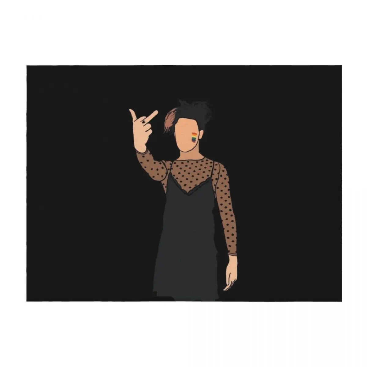 Yungblud in a dress Throw Blanket blankets ands Giant Sofa Loose Warm Blankets 
Yungblud in a dress Throw Blanket blankets ands Giant Sofa Loose Warm Blankets