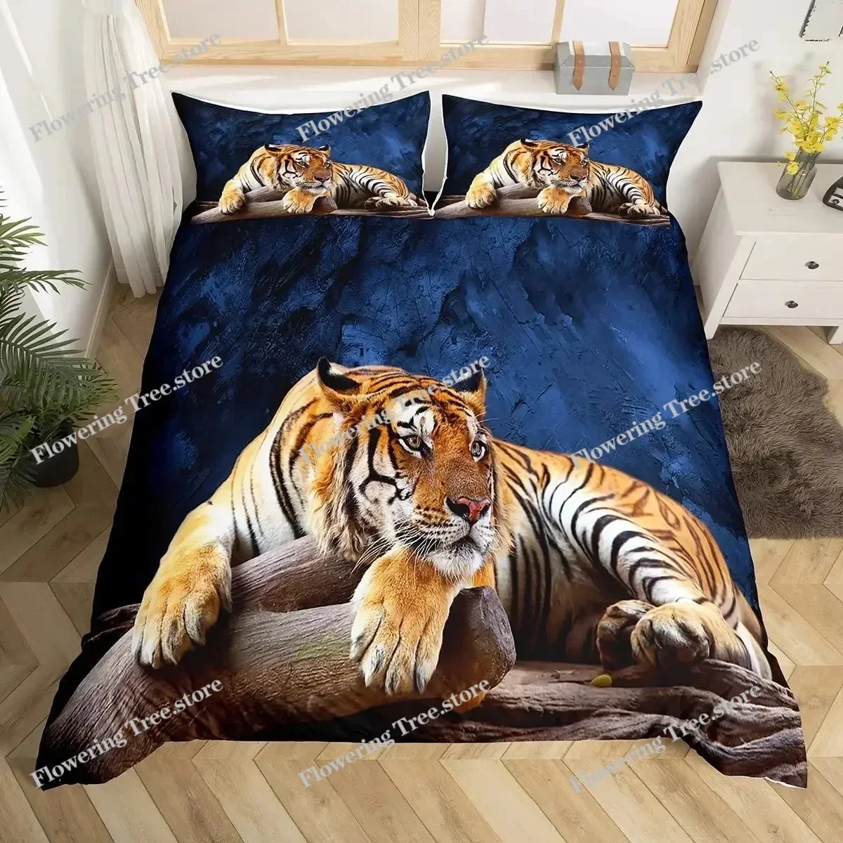 Tiger Duvet Cover King Queen Wild Animal Comforter Cover Wildlife Bedding Set Boys Girls Modern Art Quilt Cover Bedroom Decor029
Tiger Duvet Cover King Queen Wild Animal Comforter Cover Wildlife Bedding Set Boys Girls Modern Art Quilt Cover Bedroom Decor029
