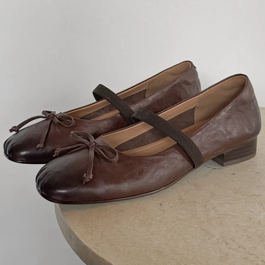 danxuefei women's cow leather elastic band slip-on Mary Jane flats sweet bowtie elegant ladies slim daily dress shoes for woman
danxuefei women's cow leather elastic band slip-on Mary Jane flats sweet bowtie elegant ladies slim daily dress shoes for woman