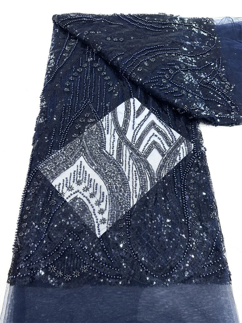 African Lace Fabric 2025 Sequins Beaded Embroidery Groom Nigerian Bridal High Quality French Tulle Lace Fabric For Wedding
African Lace Fabric 2025 Sequins Beaded Embroidery Groom Nigerian Bridal High Quality French Tulle Lace Fabric For Wedding