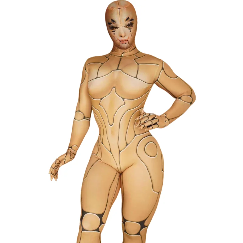 Halloween Party Cosplay Costume Women Stretch Skinny Full Cover Jumpsuit Machine Dance Role Playing Rave Outfit Stage Wear
Halloween Party Cosplay Costume Women Stretch Skinny Full Cover Jumpsuit Machine Dance Role Playing Rave Outfit Stage Wear